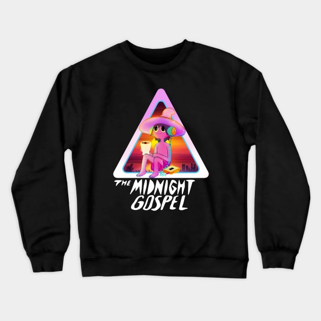 midnight gospel sunset retro Crewneck Sweatshirt by LAKOSH